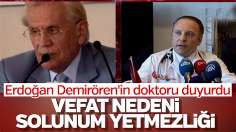 E­r­d­o­ğ­a­n­ ­D­e­m­i­r­ö­r­e­n­­i­n­ ­d­o­k­t­o­r­u­n­d­a­n­ ­a­ç­ı­k­l­a­m­a­